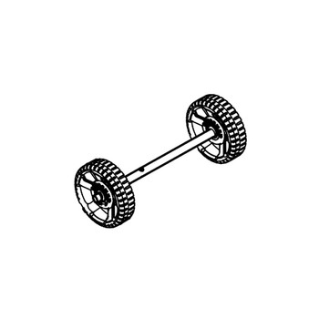 ECHO YH478000170 SET, WHEEL WITH AXLE Authentic OEM part