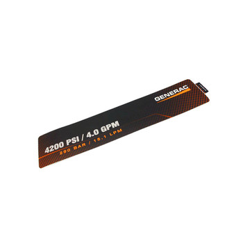 GENERAC 0K1440D DECALG26 4200 PSI Original OEM part