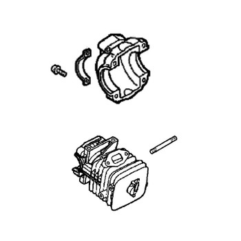 ECHO P021009032 - CRANKCASE SET - Authentic OEM part