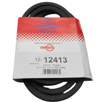 BELT HYDRO PUMP 1/2IN X 63IN (HUSTLER) 12413