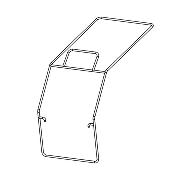 698852001 - METAL GRASS BAG FRAME - Part # METAL GRASS BAG FRAME (HOMELITE ORIGINAL OEM)