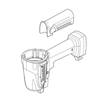 MAKITA HY00000946 - HOUSING COMPLETE AF506 - Authentic OEM part