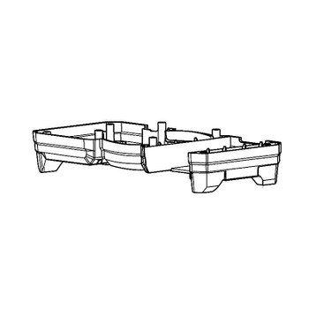 MAKITA TE00000392 - LOWER COVER OF THE BASE DCF203 - Authentic OEM part