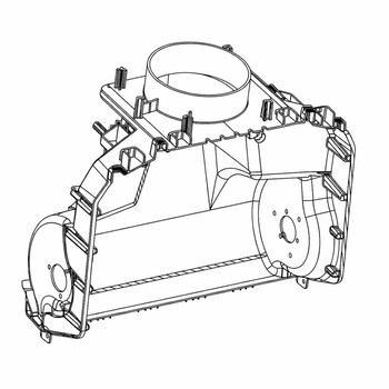 543253001 PLASTIC LOWER BODY \ 095957 PL (HOMELITE ORIGINAL OEM)