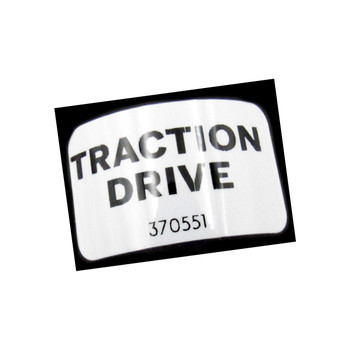 GENERAC 370551 LABELTRACTION DRIVE AT4 Original OEM part