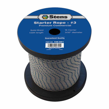 Stens 146001 100' SOLID BRAID STARTER ROPE #3 SOLID BRAID