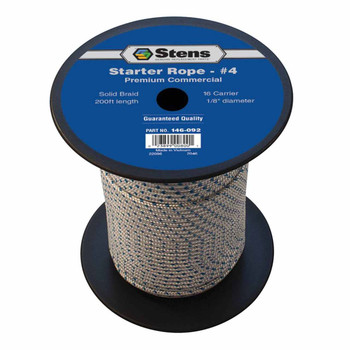 Stens 146092 200' SOLID BRAID STARTER ROPE #4 SOLID BRAID