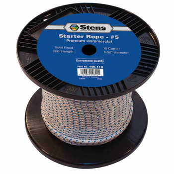Stens 146118 200' SOLID BRAID STARTER ROPE #5 SOLID BRAID