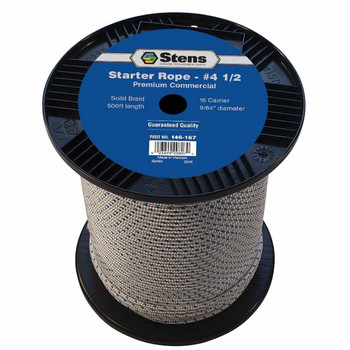 Stens 146167 500' SOLID BRAID STARTER ROPE #4 1/2 SOLID BRAID