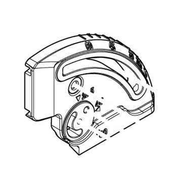 MAKITA 312C17-2 - FRONT ANGULAR PLATE, GSH03- Authentic OEM part