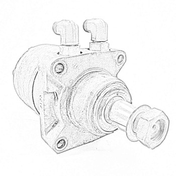 AM124834 - HYDRAULIC MOTOR - Part # HYDRAULIC MOTOR (JOHN DEERE ORIGINAL OEM)