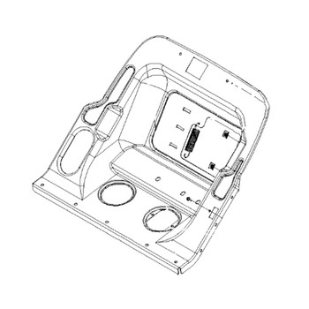 104-4131 - HOUSING-LOWER W/DECAL - (TORO ORIGINAL OEM)