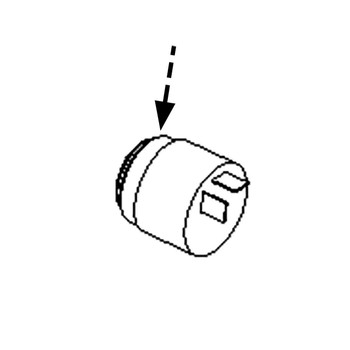 104-5107 - NUT-PLASTIC KNURLED - (TORO ORIGINAL OEM) - Image 1