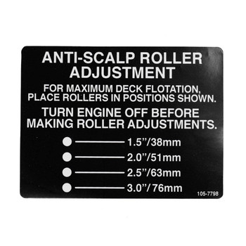 1057798 DECALSCALP ANTI (TORO ORIGINAL OEM)