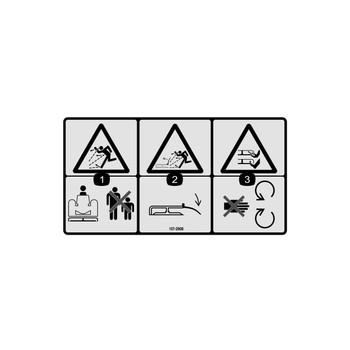 1072908 DECALDANGER COMBINATION (TORO ORIGINAL OEM)