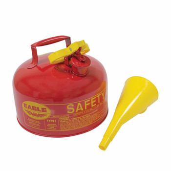 Stens 765184 METAL SAFETY FUEL CAN EAGLE 2 GALLON WITH FUNNEL