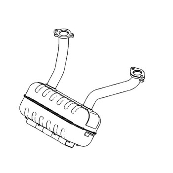 119-8237 - MUFFLER-TWIN KAWASAKI - (TORO ORIGINAL OEM)