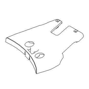 125-8380 - COVER-BELT REAR - (TORO ORIGINAL OEM) - Image 1