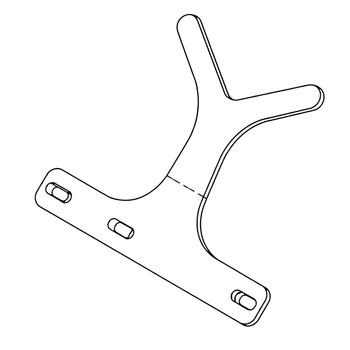 135-4952-03 - SUPPORT-MUD FLAP REAR - (TORO ORIGINAL OEM)