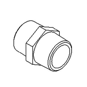 135-5741 - FITTING-NIPPLE - (TORO ORIGINAL OEM) - Image 1