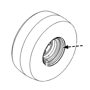 135-5969 - RIM-8 X 7 BLACK - (TORO ORIGINAL OEM) - Image 1