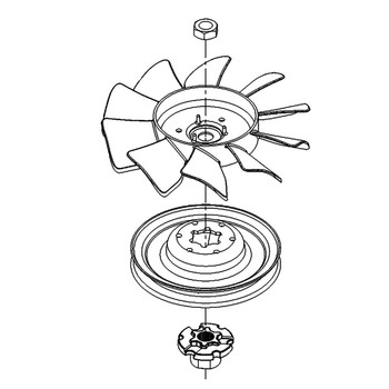 135-7347 - FAN AND PULLEY KIT - (TORO ORIGINAL OEM) - Image 1