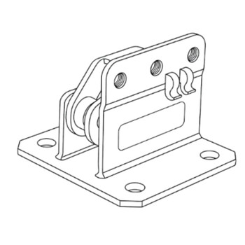 1359753 SIDE DEFLECTOR CABLE MOUNT (3 HOLENEW) (TORO ORIGINAL OEM)