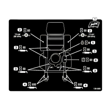 1395560 DECALSERVICE AID CE (TORO ORIGINAL OEM)