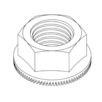 1420545 NUT LOCK FLANGE SERRATED SS 5/1618 (TORO ORIGINAL OEM)