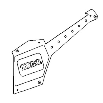 144-1967 - DECAL-PLATE LH - (TORO ORIGINAL OEM) - Image 1