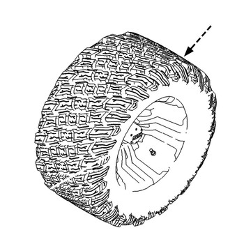 145-0522 - TIRE ASM - (TORO ORIGINAL OEM) - Image 1