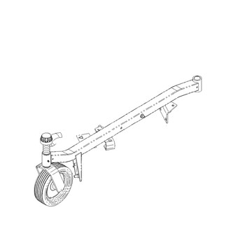 26-1490 - RH CASTOR ARM ASM - (TORO ORIGINAL OEM)