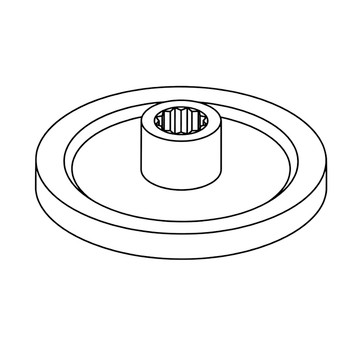 72-8190 - OUTSIDE PULLEY - (TORO ORIGINAL OEM)