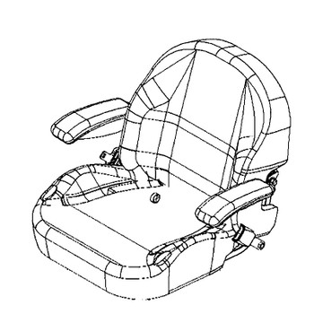Husqvarna 531451501 - Seat - Original OEM part