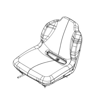 Husqvarna 536178204 - Milsco 18" Seat No Armrest - Original OEM part