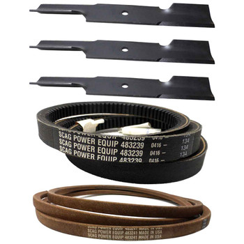 Scag Tiger Cub 48V Deck Drive Belts & Blade Kit OEM