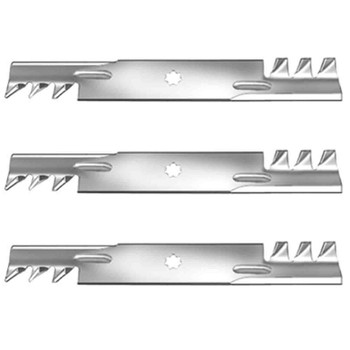 17" Blade Kit(3 Pack) Compatible With JOHN DEERE OEM GX21784 - 7 point star Center Hole_A9 17" Blade Kit(3 Pack) Compatible With JOHN DEERE OEM GX21784 - 7 point star Center Hole_A9