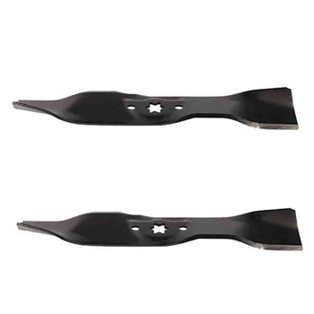 14-13/16" Blade Kit(2 Pack) Compatible With CUB CADET OEM 742-0612 - 6 point star Center Hole