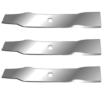 17" Blade Kit(3 Pack) Compatible With JOHN DEERE OEM GX21784 - 7 point star Center Hole
