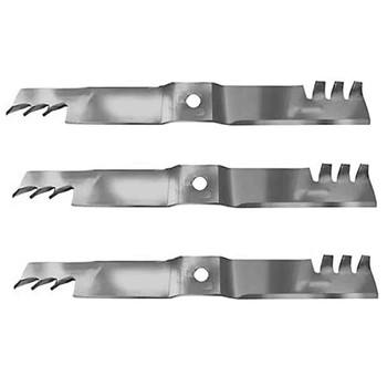 22-3/4" Universal Mulching Blade Kit(3 Pack) For Replace Exmark Blade 103-9630 66" Cut - 15/16" Center Hole 22-3/4" Universal Mulching Blade Kit(3 Pack) For Replace Exmark Blade 103-9630 66" Cut - 15/16" Center Hole