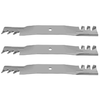 25" Universal Mulching Blade Kit(3 Pack) For Replace John Deere Blade TCU15882 - .900" Center Hole