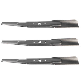 21-1/4" Blade Kit(3 Pack) Compatible With MTD OEM 942-04308 - 6 point star Center Hole
