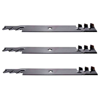 19-1/2" Universal Mulching Blade Kit(3 Pack) For Replace Husqvarna OEM Blade 532134148 - 5 Point Star Center Hole