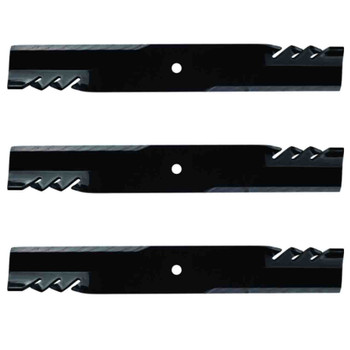 25" Universal OEM 396-737 Oregon Blade Kit(3 Pack) 1/2" Center Hole 3" Width 0,25" Thickness 1" Air Lift - Image 1
