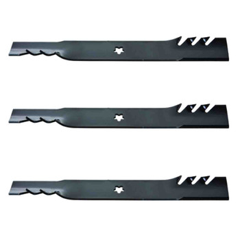 16-1/4" Oregon Blade Kit(3 Pack) Compatible With HUSQVARNA OEM 539113425 - 5 pt. star" Center Hole Diam._A1 - Image 1