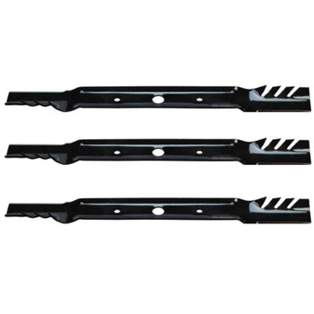 27-7/8" Universal OEM 596-628 Oregon Blade Kit(3 Pack) 1-1/16" Center Hole 3" Width 0,187" Thickness 1" Air Lift - Image 1 27-7/8" Universal OEM 596-628 Oregon Blade Kit(3 Pack) 1-1/16" Center Hole 3" Width 0,187" Thickness 1" Air Lift - Image 1