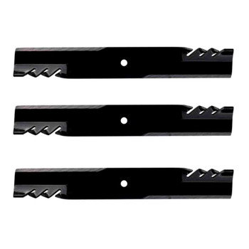 24-15/16" Universal OEM 596-775 Oregon Blade Kit(3 Pack) 7/8" Center Hole 3" Width 0,203" Thickness 1" Air Lift - Image 1