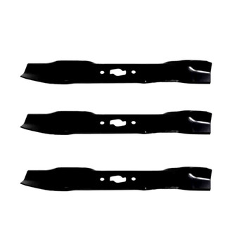 18-3/16" Universal OEM 98-202 Oregon Blade Kit(3 Pack) S-shape" Center Hole 2,75" Width 0,134" Thickness 1-3/8" Air Lift - Image 1