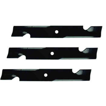 18-1/2" Universal OEM 99-133 Oregon Blade Kit(3 Pack) 3/4" Center Hole 2,5" Width 0,203" Thickness 1-1/8" Air Lift - Image 1