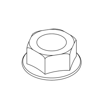 12990008 - NUT (WRIGHT STANDER ORIGINAL OEM)